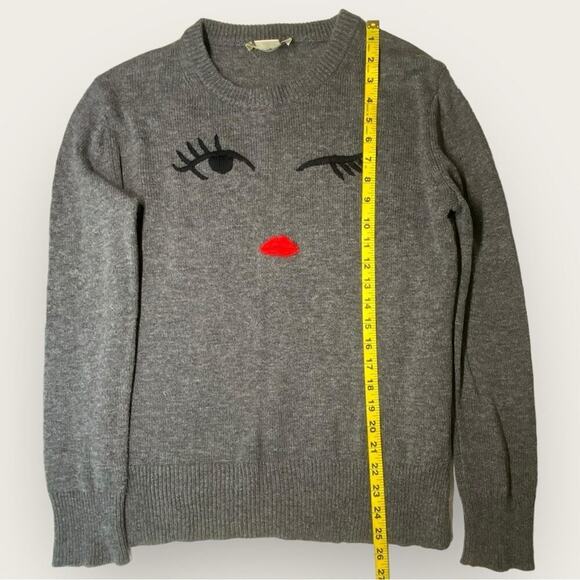 Kate Spade x Broome Street | Wool Blend Winking Eye Sweater | Size S - Picture 13 of 14